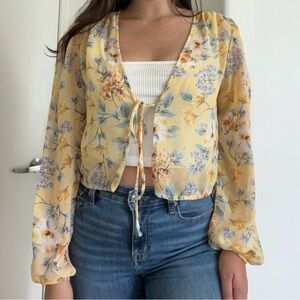Rue21 Sheer Floral Blouse